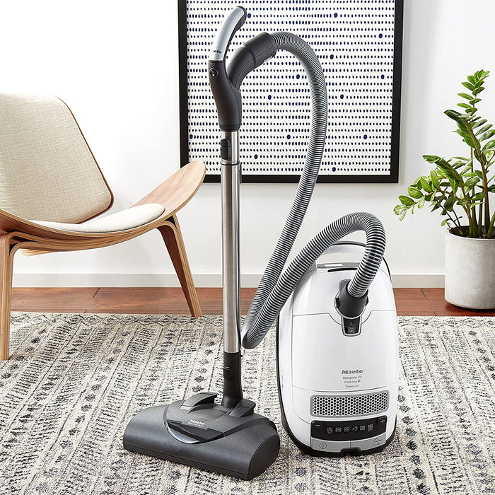 Miele Complete C3 Cat & Dog White Lotus Canister Vacuum with 6 Power Settings