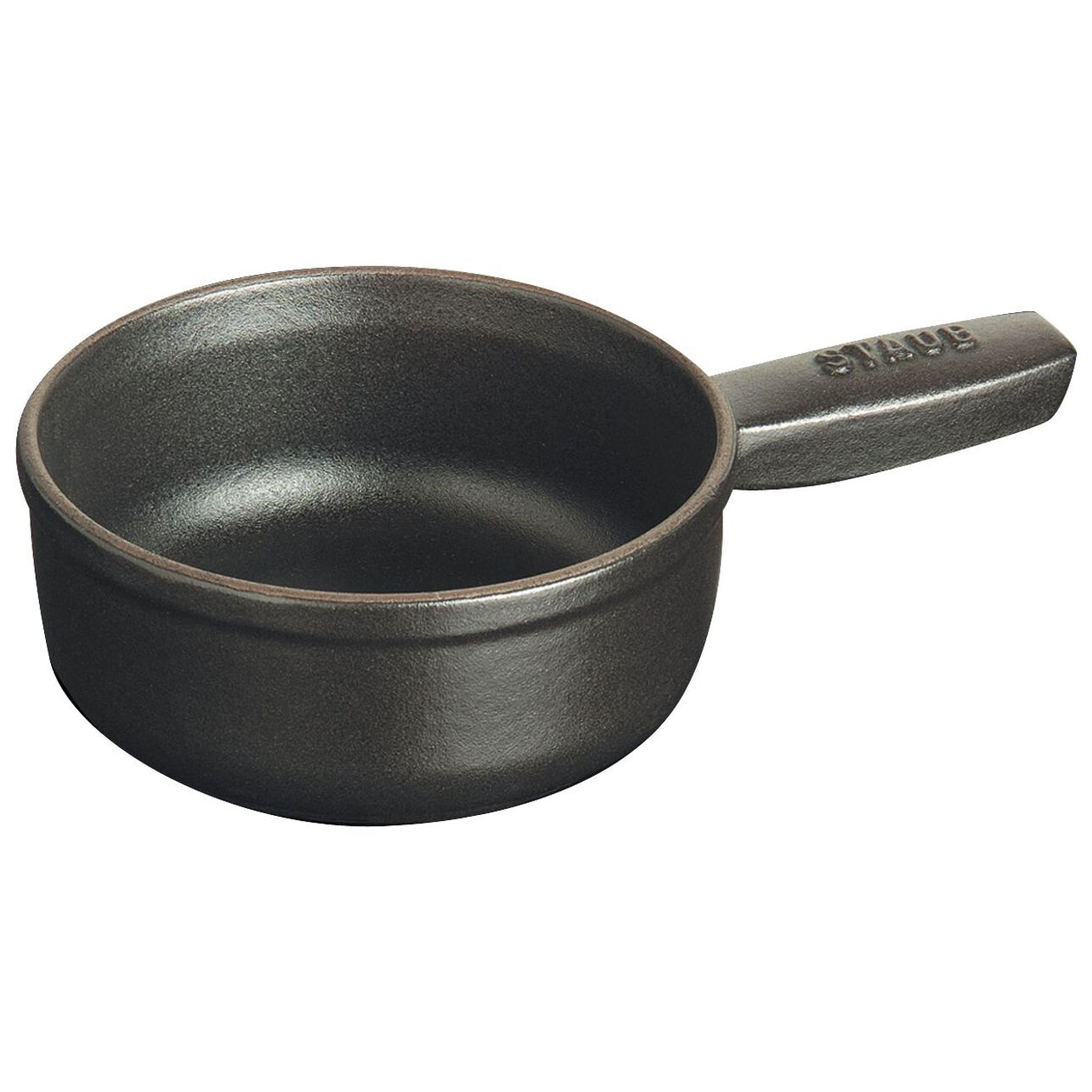 Staub Cast Iron 0.25-qt Mini Round Cocotte - Matte Black 