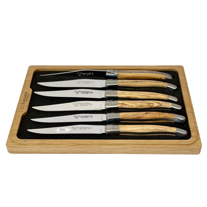 Laguiole Steak Knives 6 PCS Wooden Handle