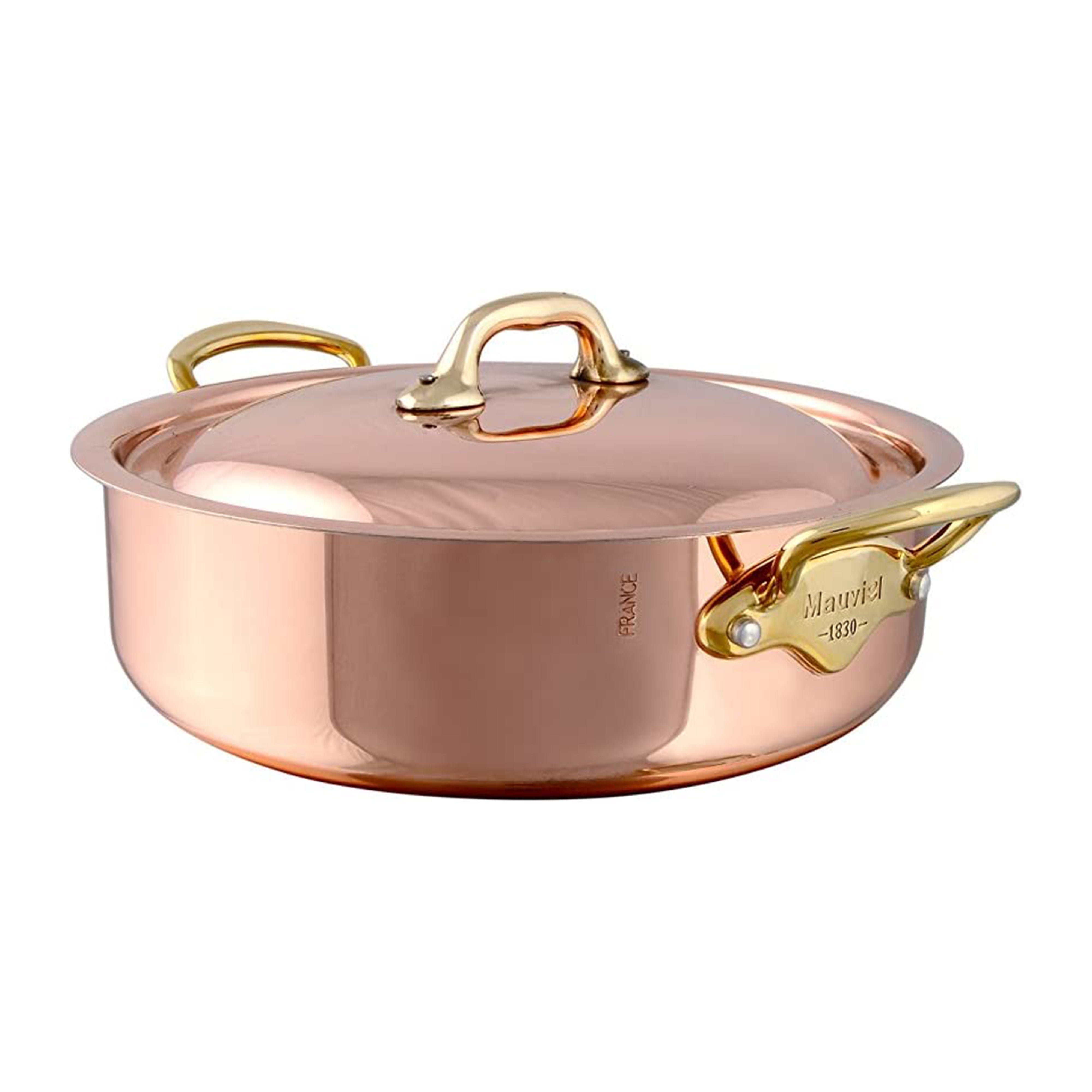 Copper Rondeau Pot W/ Handles