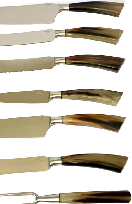 Coltelleria Saladini - Cheese Knife Set of 5 with Ox Horn Handle