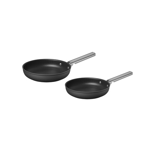 Smeg Padella antiaderente Cookware, Nero Estetica 50's Style Diam. 24 cm.