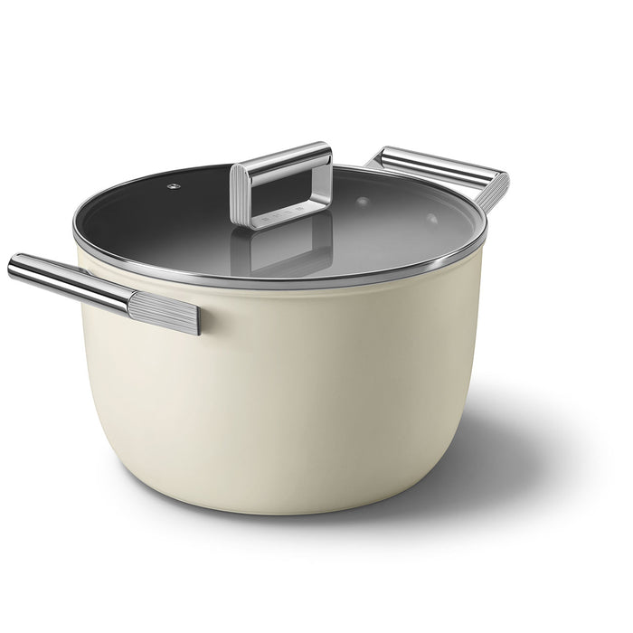 Smeg 3 qt Sauce Pan | Cream