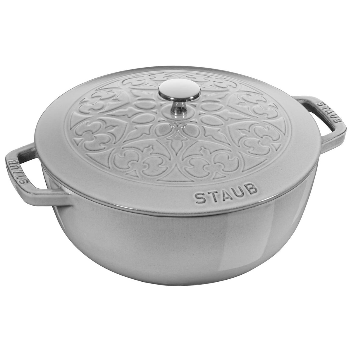 Staub Enameled Cast Iron Daily Pan with Glass Lid in Graphite Grey