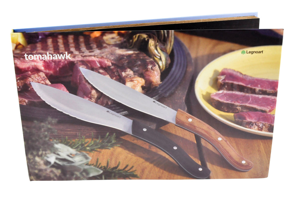 Viking Professional Steak Knives, Set of 6, Black/Copper