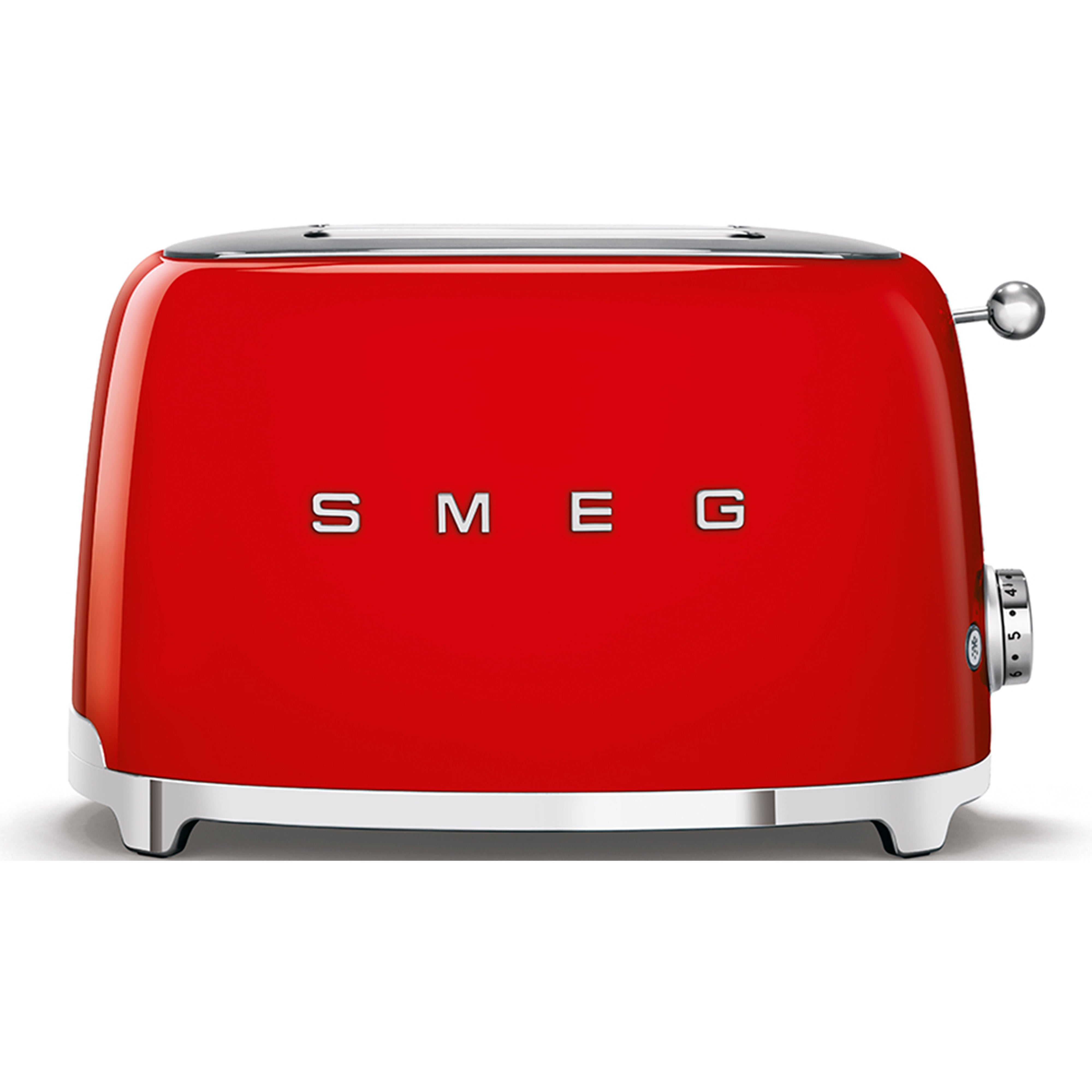 SMEG 1950s Retro Style Aesthetic 2 Slice Toaster - Red