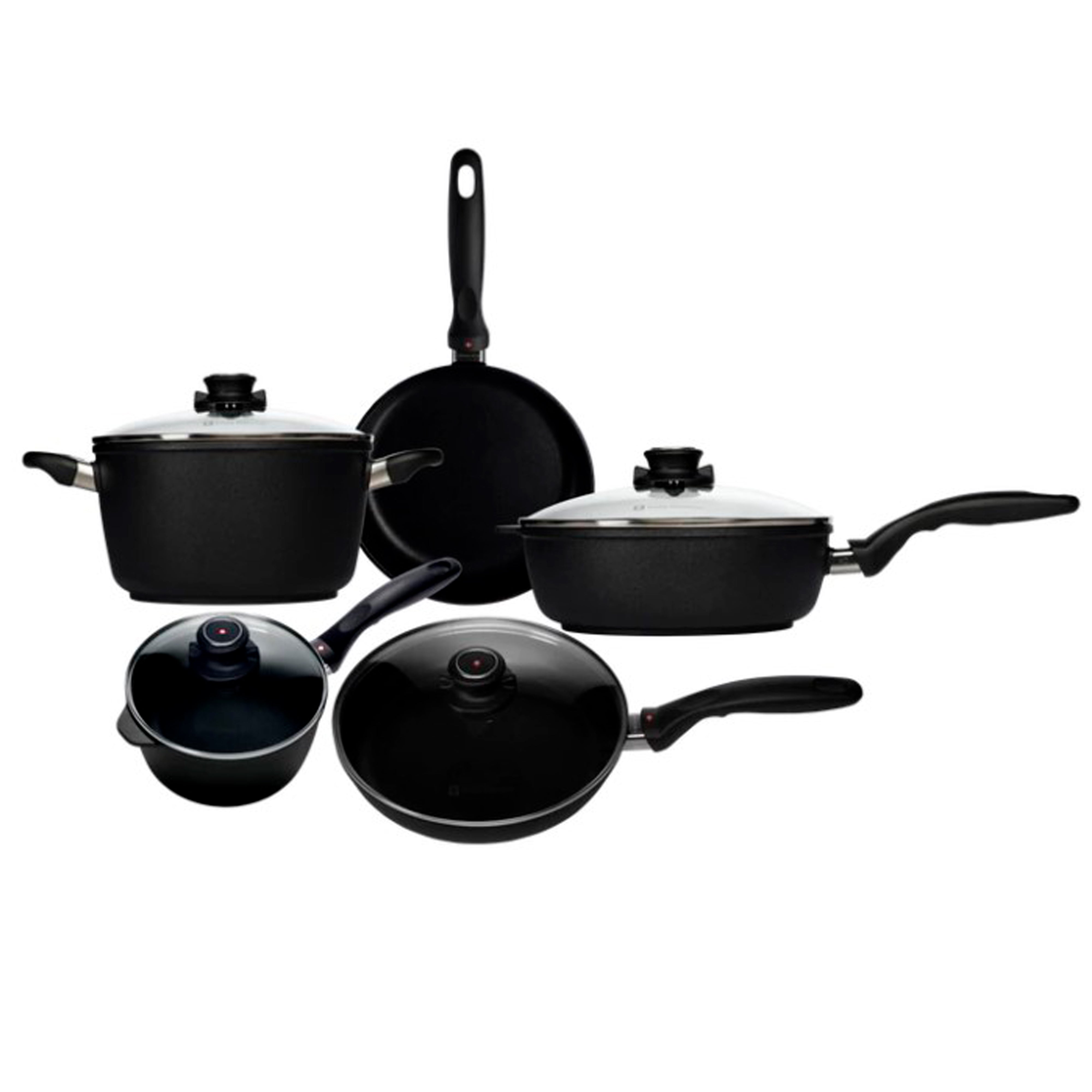 Swiss Diamond XD Induction 6 Piece Set: Fry Pan, Sauce Pan & Soup Pot