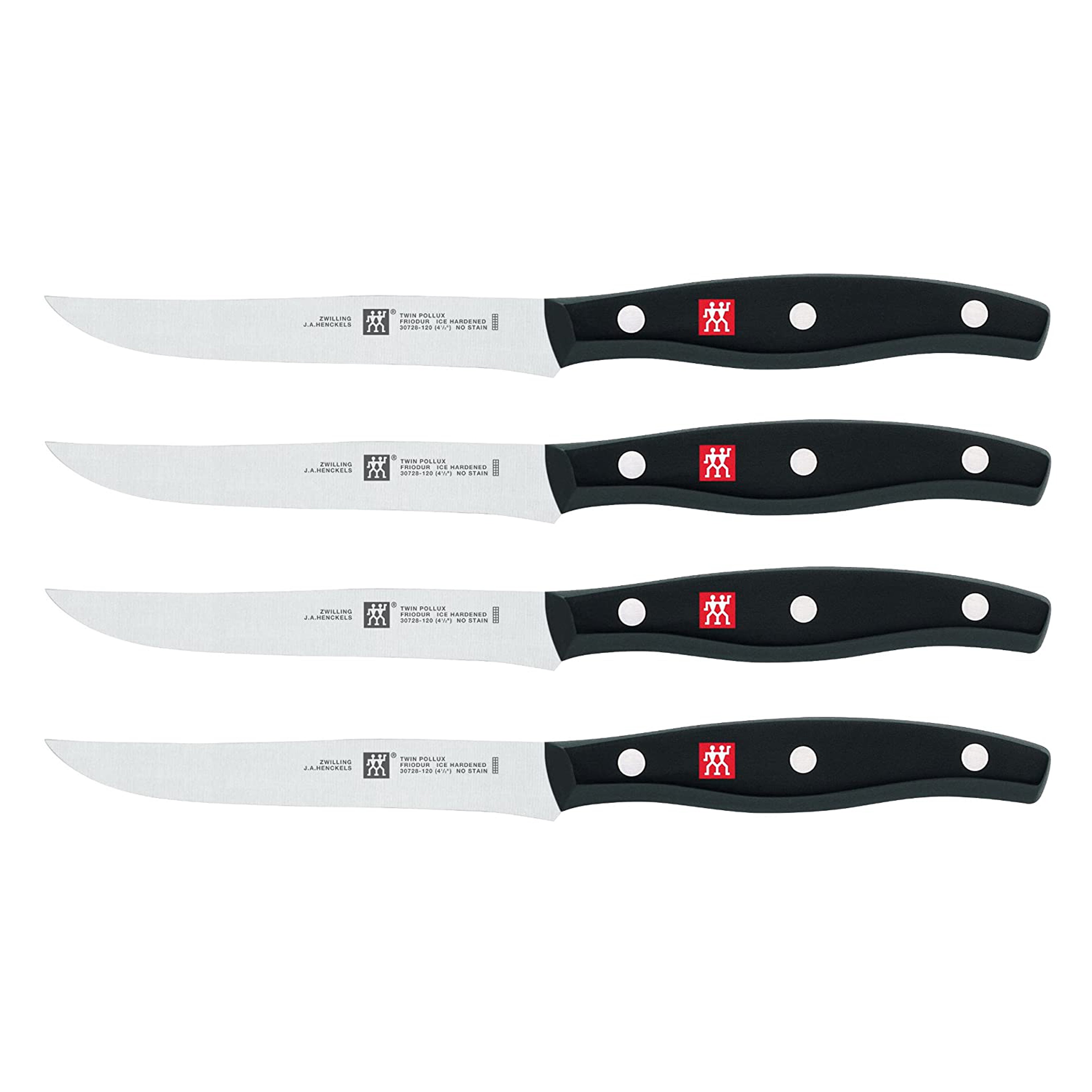 Legnoart Sirloin 4-Piece Steak Knife Set with Light Wood Handle